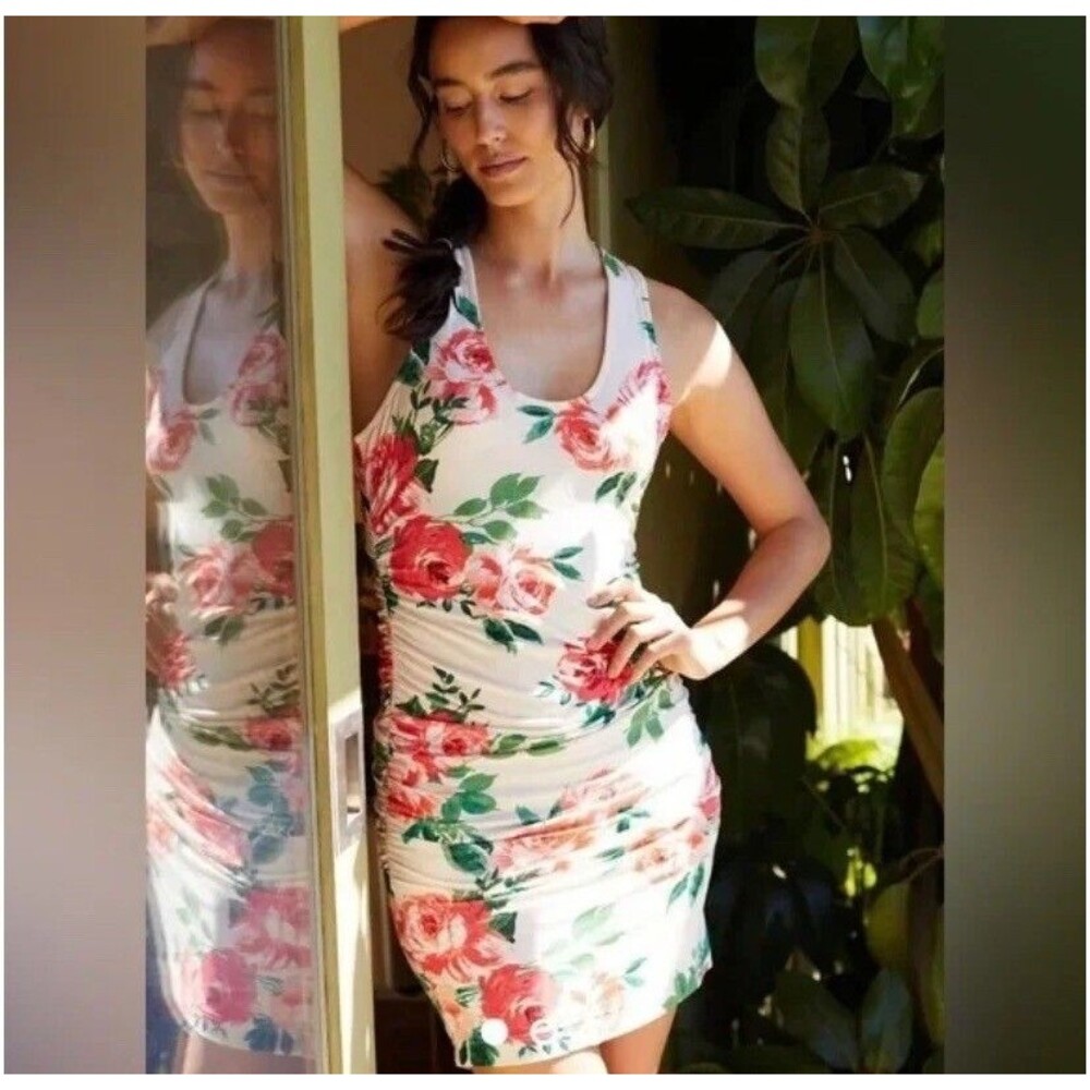 Daily Practice by Anthropologie Eureka Rose Print Tank Dress